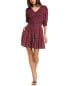 Sea Ny Simona Puff Sleeve Smocked Mini Dress Women's