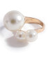 ფოტო #1 პროდუქტის Women's Brown Snowball Cocktail Ring