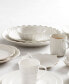 French Perle Scallop 4 Piece Place Setting