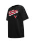 Women's Black Chicago Bulls Script Boyfriend T-shirt