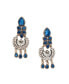 ფოტო #1 პროდუქტის Women's Blue Teardrop Stone Drop Earrings
