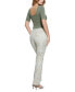 ფოტო #7 პროდუქტის Women's Suede Paisley Bootcut-Leg Pants