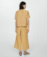 ფოტო #2 პროდუქტის Women's Tie Wide Leg Trousers