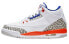 Кроссовки мужские Jordan Air Jordan 3 Knicks ГС бело-сине-оранжевые 35.5 - фото #1