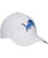 Фото #3 товара Men's White Detroit Lions Clean Up Adjustable Hat