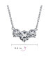 Фото #7 товара Bling Jewelry bridal Classic Delicate Solitaire Cubic Zirconia AAA CZ 2CTW Three Stone Past Present Future Necklace For Women Teens Prom
