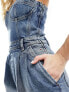 Фото #5 товара Tommy Jeans denim bustier jumpsuit in mid wash