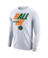 Men's White Florida A&M Rattlers Legend Bench Long Sleeve T-shirt