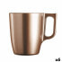 Mug Luminarc Flashy Light brown 250 ml Glass (6 Units)