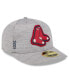 Men's Gray Boston Red Sox 2024 Clubhouse Low Profile 59FIFTY Fitted Hat