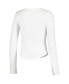 Фото #2 товара Women's White Stevie Nicks Bella Donna Raw Thermal Long Sleeve T-shirt