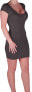 Eyecatch - Annalise Women's V-Neck Flight Sleeves Bodycon Stretch Short Women's Mini Dress