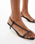 Truffle Collection kitten heel sandals in black