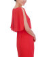 ფოტო #4 პროდუქტის Women's Capelet Sheath Dress