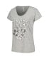 ფოტო #2 პროდუქტის Women's Heather Gray Mickey & Friends Scoop Neck T-shirt