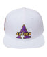 Фото #1 товара Men's White Alcorn State Braves Primary Logo Evergreen Wool Snapback Hat