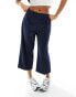 Vero Moda Petite tailored straight leg trouser in navy 32 - фото #6