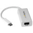 Фото #2 товара StarTech.com USB-C to Gigabit Network Adapter - White - Wired - USB Type-C - Ethernet - 5000 Mbit/s - White