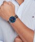 Фото #4 товара Наручные часы Versace men's Echo Park Black Leather Strap Watch 42mm.