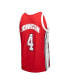 Фото #3 товара Men's Larry Johnson Red Distressed UNLV Rebels 1989/90 Player Swingman Jersey