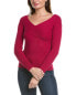 Фото #2 товара Bcbgmaxazria Ribbed Sweater Women's Red Xxs