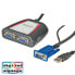 VALUE Portable VGA Video Splitter - 2-way 250 MHz - VGA - 2x VGA - Grey - 250 MHz - 0.65 m - 1920 x 1440