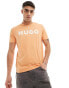 Фото #1 товара HUGO RED Dulivio logo t-shirt in orange