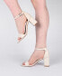 ფოტო #9 პროდუქტის Women's Valenncia Ankle Strap Sandals