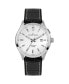 ფოტო #1 პროდუქტის Men's Hybromatic Watch with Silicone/Leather Strap and Solid Stainless Steel 1-2130