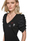 ფოტო #4 პროდუქტის Women's Ruched-Sleeve T-Shirt Dress