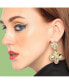 ფოტო #2 პროდუქტის Women's Flower Drop Earrings