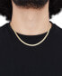 ფოტო #3 პროდუქტის Polished Herringbone Link 18" Chain Necklace (4mm) in 10k Gold