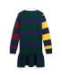 ფოტო #2 პროდუქტის Big Girls Striped Cotton Jersey Rugby Dress