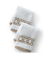 Фото #3 товара Premium Supima Cotton Cane Weave Jacquard Border 2-Piece Washcloth Set