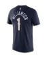 Фото #2 товара Men's Zion Williamson Navy New Orleans Pelicans Diamond Icon Name and Number T-shirt