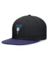 Фото #1 товара Men's Black/Purple Arizona Diamondbacks Rewind Cooperstown True Performance Fitted Hat