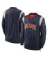 ფოტო #2 პროდუქტის Men's Navy Chicago Bears Sideline Athletic Stack V-Neck Pullover Windshirt Jacket