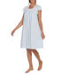 Women's Embroidered Short-Sleeve Nightgown