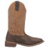 Laredo Caney Square Toe Cowboy Womens Brown Casual Boots 5878