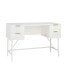 Фото #1 товара 48 Inch Home Office Computer Desk with 4 Drawers-White