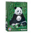Фото #1 товара Puzzle Die Panda Familie 1000 Teile