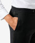 ფოტო #4 პროდუქტის Men's Modern-Fit Flex Stretch Black Tuxedo Pants