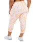 ფოტო #2 პროდუქტის Women's Plus Size Dreamy Bubble-Print Cropped Compression Leggings, Created for Macy's
