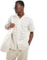 Jack & Jones boxy shirt in white lace