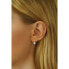 Delicate silver heart earrings with clear zircons Swarovski SILVEGO70462s
