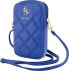 Guess Guess Zip Quilted 4G - Torebka na telefon (niebieski)