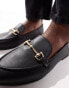 Accessorize snaffle loafers in black