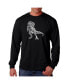 ფოტო #1 პროდუქტის Men's Word Art Long Sleeve T-Shirt- Dinosaur