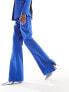 Фото #9 товара Extro & Vert tailored split hem trousers in cobalt co-ord