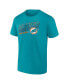 Фото #2 товара Men's Aqua Miami Dolphins Local T-shirt